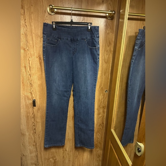 Jag Jeans Women's Sz 14 Medium Wash Blue Dive Stretchable High Rise Straight Leg - Picture 1 of 5